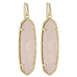 Kendra Scott Gold & Rose Quartz Layla Drop Earring